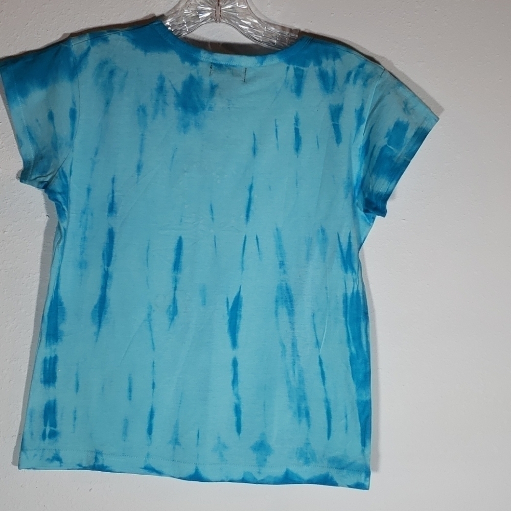 đť…şcode One Tie-Dye Tee Rhinestone Heart Sz M - Picture 4 of 5